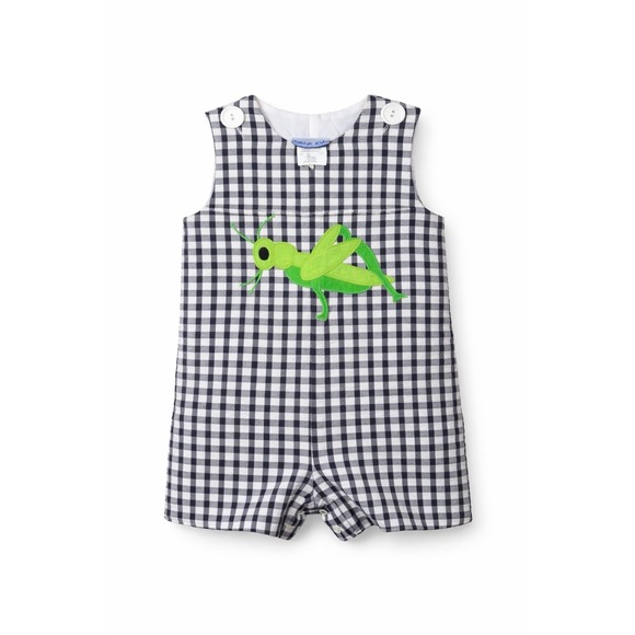 Kelly's Kids Other - Kelly's Kids Jon Jon 12M Black White Gingham Grasshopper Shortall Outfit